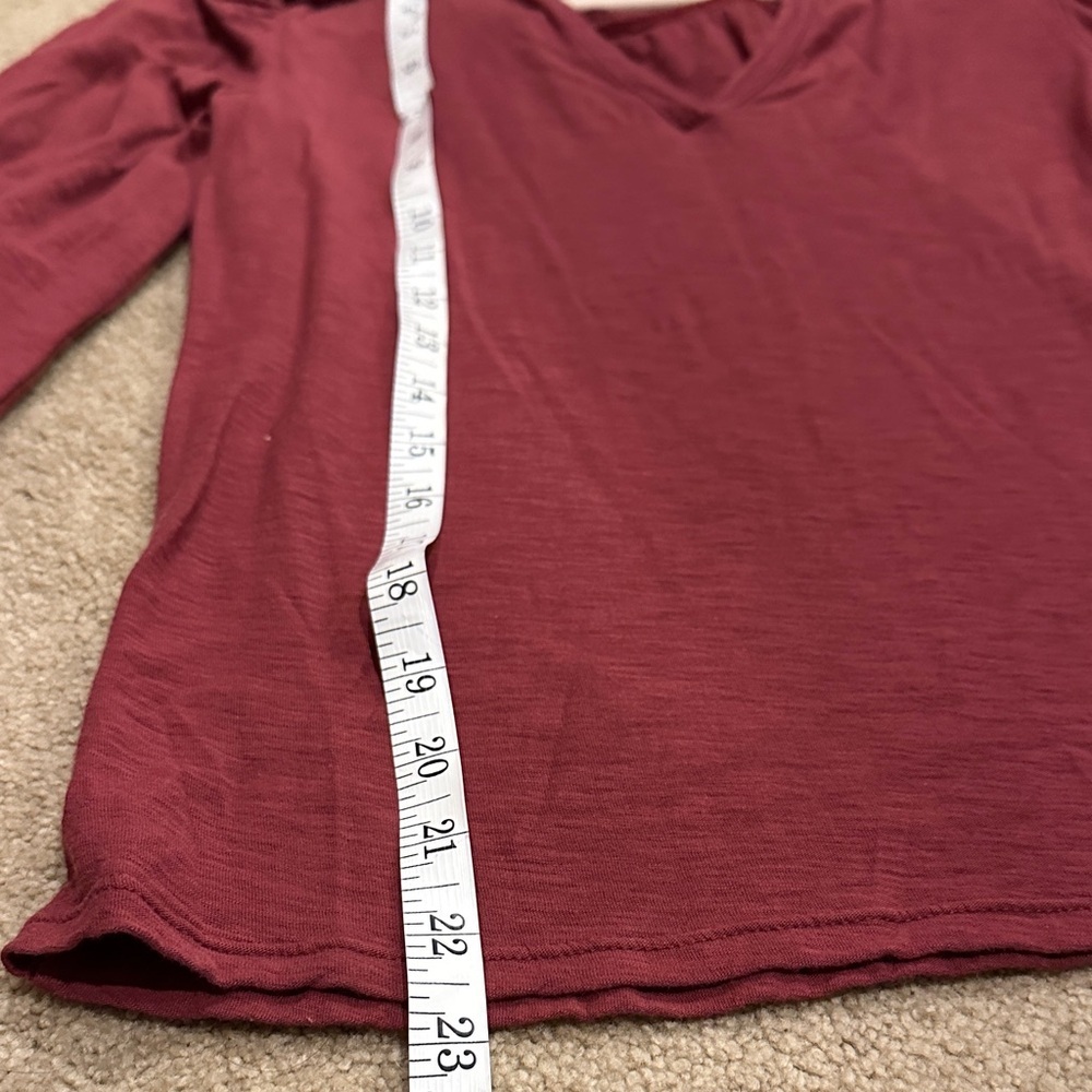 Nation LTD Ruffled Maroon Blouse​​ - Picture 5 of 7